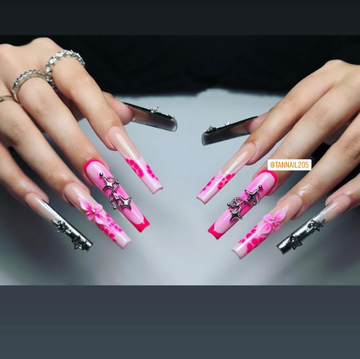 Pink White Marble Gold